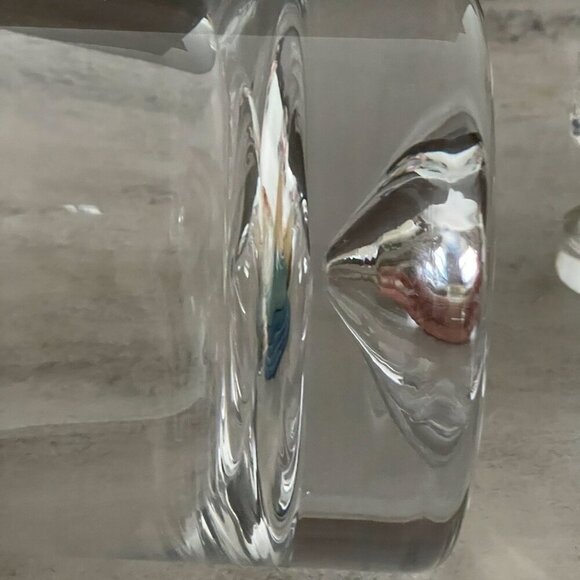 NWOB Nude Shade Whisky Decanter Skull Shaped Stopper Lead Free Crystal 42oz - Picture 11 of 13